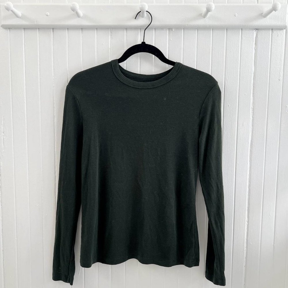 Target A New Day Cotton Fitted Long Sleeve Basic Shirt Size M